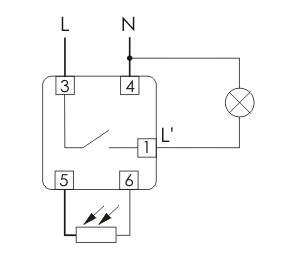 Light dependent relay AZ-B 230 V